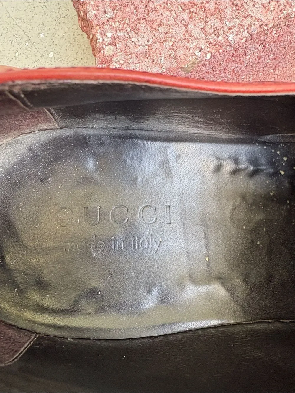 Vintage Gucci wing tip loafers